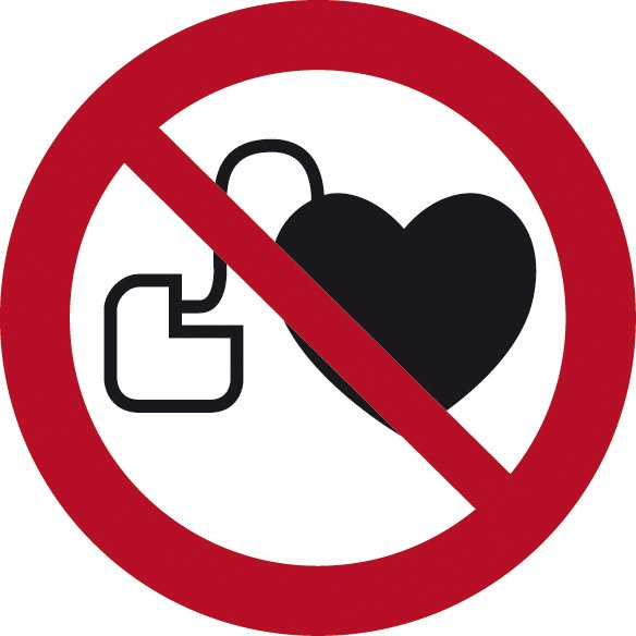 P007 Kein Zutritt für Personen mit Herzschrittmachern