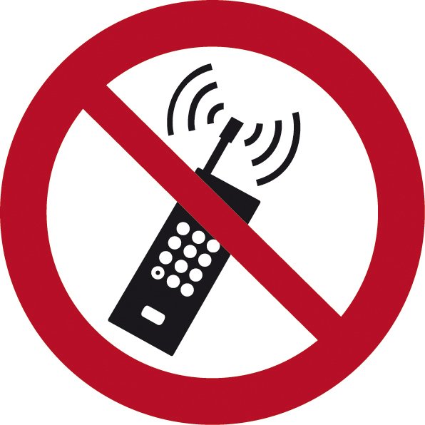 P013 Eingeschaltete Mobiltelefone verboten