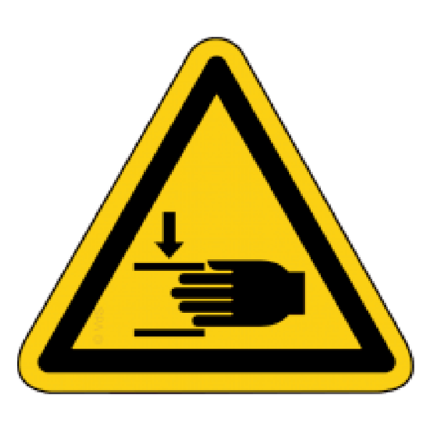 Warnung vor Handverletzungen nach ISO 7010 / W 024